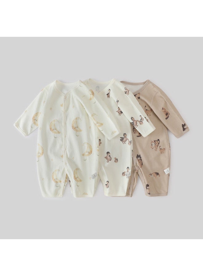 Balipig Bali Pig Newborn Baby Clothes A-class Pure Cotton Infant Spring Autumn Romper Four Seasons Crawling Suit Autumn Baby Jumpsuit - Image 2