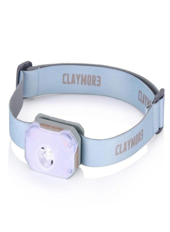 Claymore HEADY2 Mint Gray Rechargeable Wearable Light – 350 Lumens Headlamp 3 Light Modes USB-C Rechargeable IP54 Water-Resistant Up to 40 Hrs Runtime for Camping, Running, Outdoor - Image 1