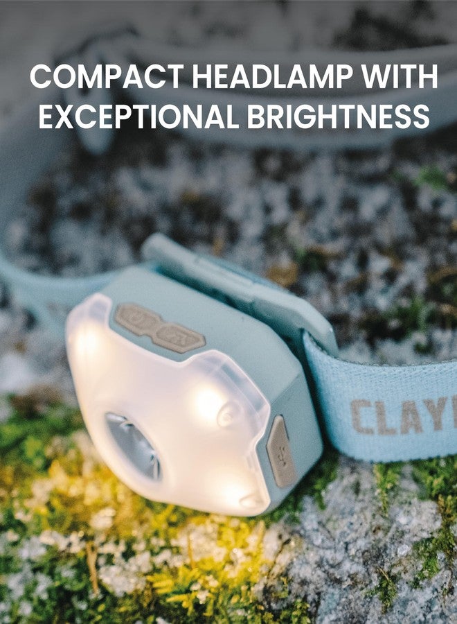 Claymore HEADY2 Mint Gray Rechargeable Wearable Light – 350 Lumens Headlamp 3 Light Modes USB-C Rechargeable IP54 Water-Resistant Up to 40 Hrs Runtime for Camping, Running, Outdoor - Image 3