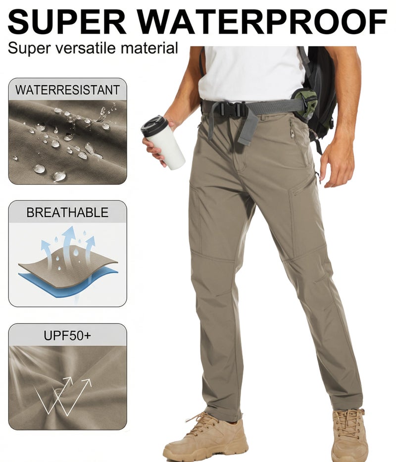 Arunlluta Hiking Pants for Men, Hiking Travel Pants Water-Resistant Mens Work Pants Stretch Quick Dry Lightweight - Image 5