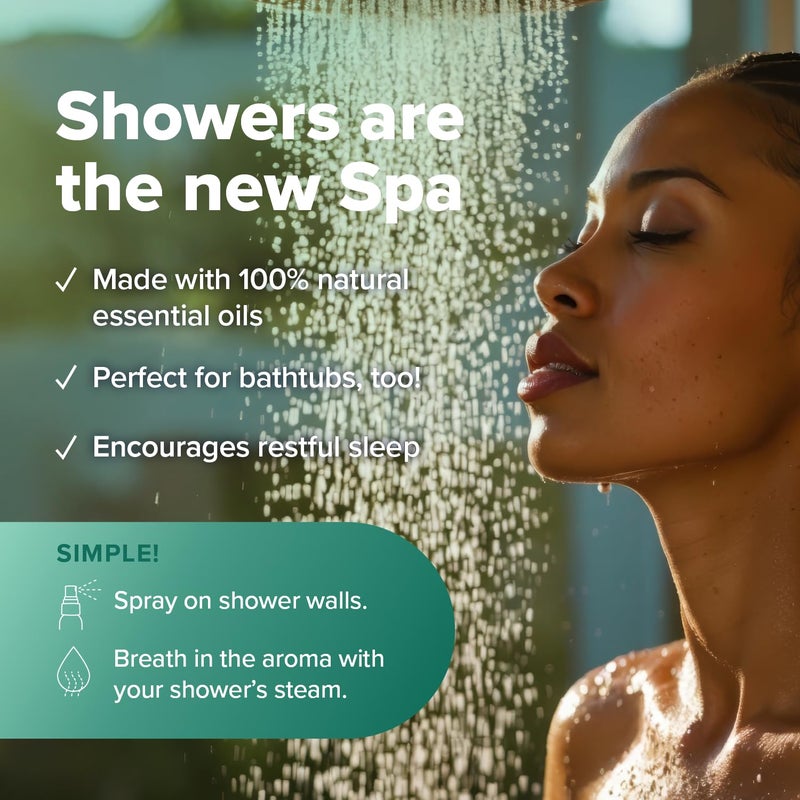 MOXE MOXÄ’ Eucalyptus Oil Shower Mist, Spa Steam Spray, Certified Natural 100% Essential Oils, Made in USA, Aromatherapy, Sinus Congestion Relief, Tension Relief, 4 Ounces - Image 3