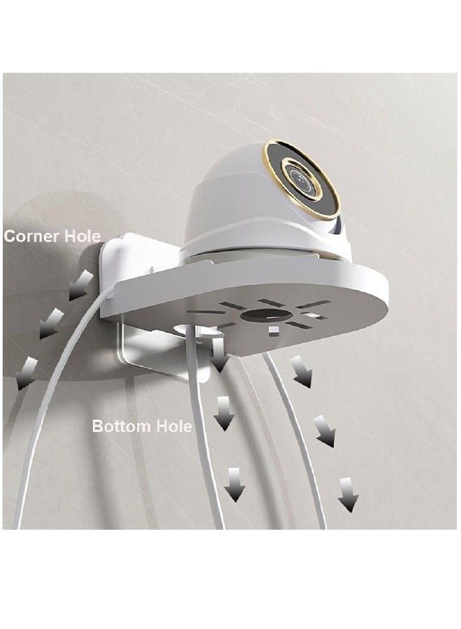 3 Pcs Acrylic Small Wall Shelf,Surveillance Bracket with Adhesive,Easy to Install No Drill，Mini Floating Wall Shelves for Security Cameras, Baby Monitors, Speakers(2 transparent, 1 white)3 Pcs Acrylic Small Wall Shelf,Surveillance Bracket with Adhesive,Easy to Install No Drill，Mini Floating Wall Shelves for Security Cameras, Baby Monitors, Speakers(2 transparent, 1 white) - Image 5