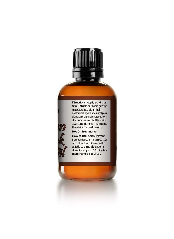 Mayan's Secret Mayan's Secret - Jamaican Black Castor Seed Oil 4oz - 100% Pure & Organic | Black Jamaican Castor Oil for Hair Growth, Eyelashes, Beard & Skin  - Image 3