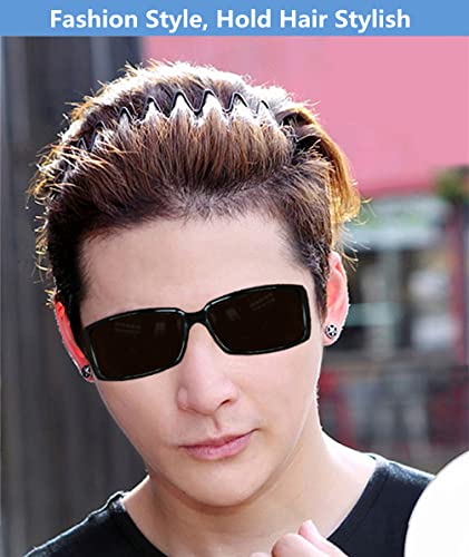 bodbop Metal Hair Band, Black, Unisex Fashion Headbands Sports Hairband Head Band Hair Hoop for Women With Non Slip Wavy Teeth - Image 3