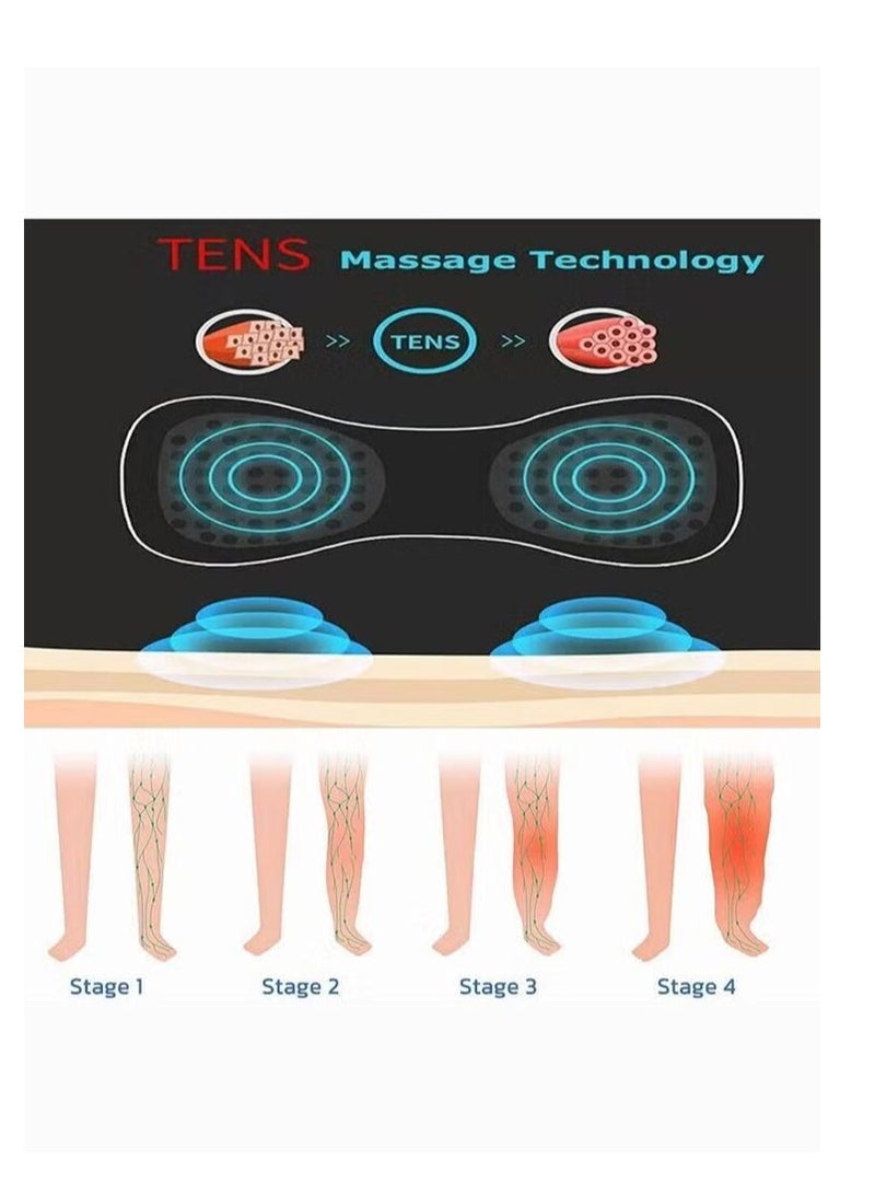 CGY 3 Pcs Microcurrent EMS Cordless Mini Massage Device - EMS Bioelectric Acupoints Massager, Lymphatic Drainage Massage Pad - Image 5