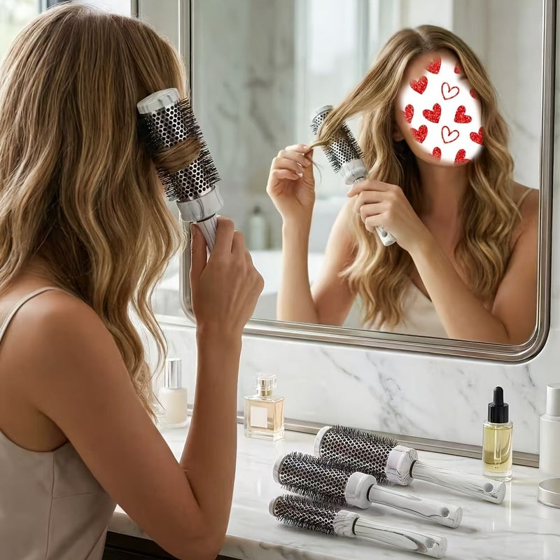 Round Hair Brush For Curly Hair Women Big Roll - Image 3