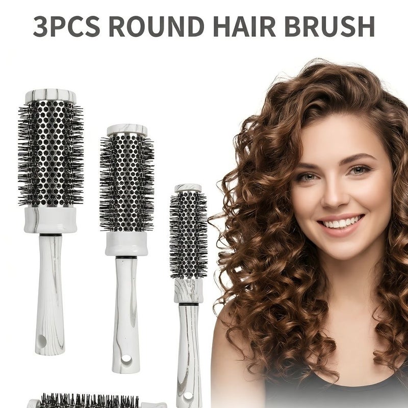 Round Hair Brush For Curly Hair Women Big Roll - Image 1