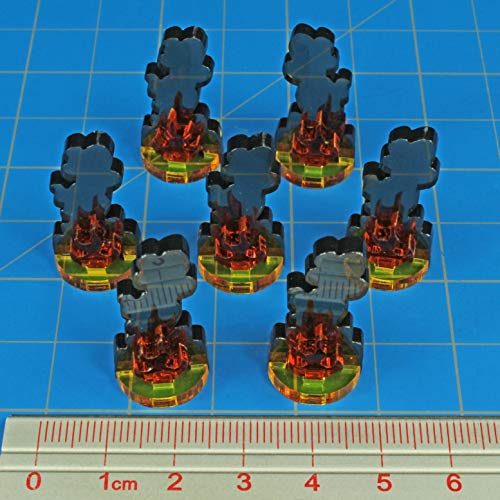 LITKO Flaming Wreckage Marker | Burning Wreckage | Miniature Wargame Fire Marker | Compatible with DND, Pathfinder, TTRPG, Flame of War, Bolt Action, and Other Miniature Games (Small) - Image 5