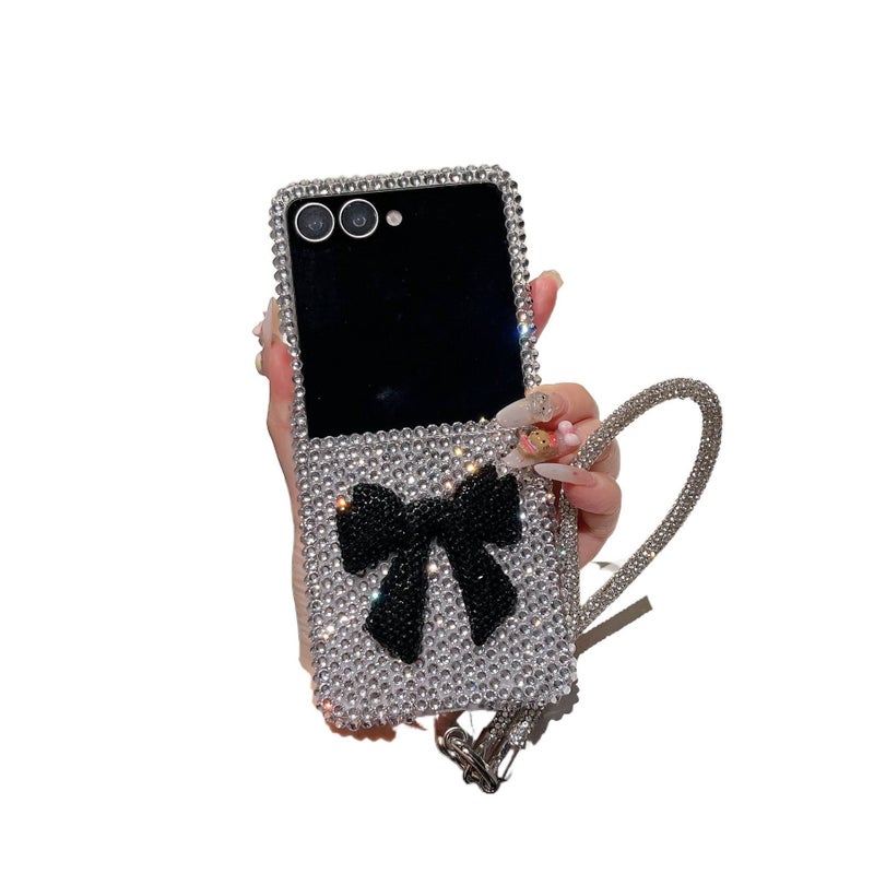 Protective Case | Crystal Rhinestone | Shockproof Cover for Samsung Galaxy Z Flip 4 | Butterfly PC - Image 3