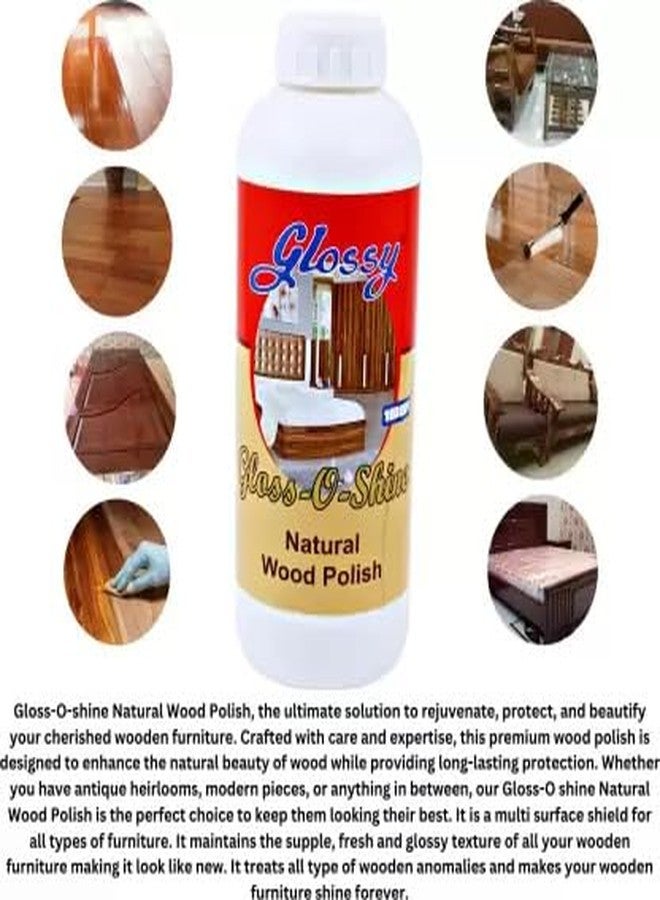 1001 GLOSS-O-SHINE Natural Wood Polish ST I Furniture Polish I Water Resistant I Long Lasting Gloss - Image 2