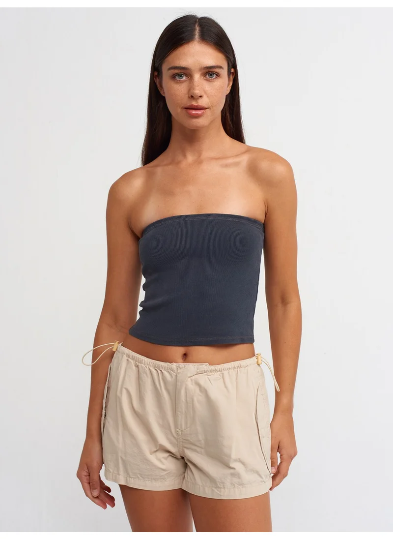 ديلفين 70975 Elastic Waist Shorts-Light Beige