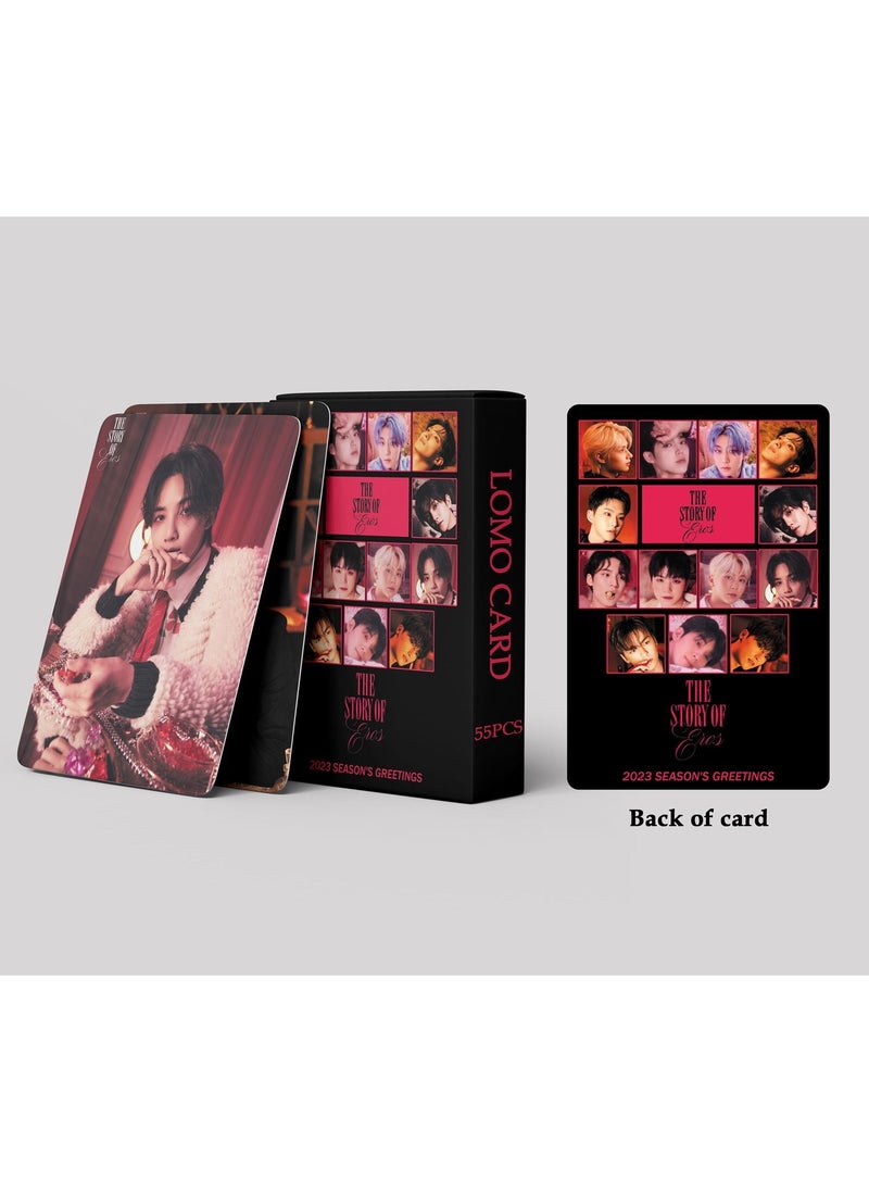 EHOME 55-Piece SEVENTEEN 2023 Season's Greeting New Album The Story of Eros Lomo Card  - Image 3