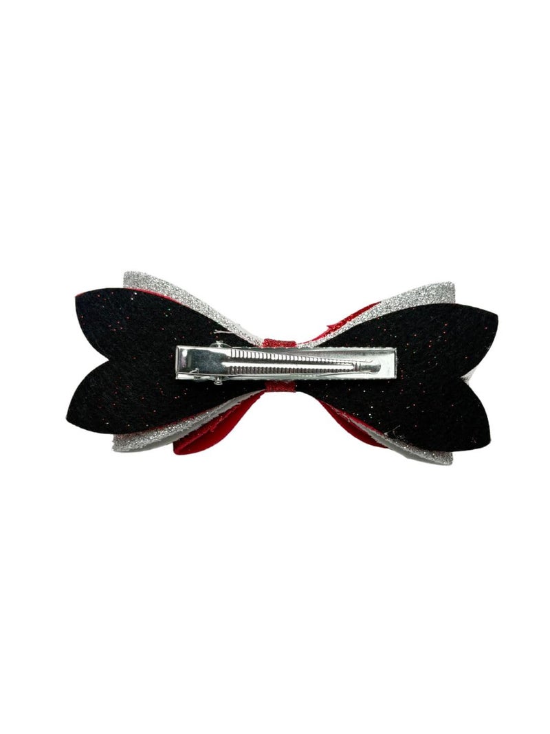 Arendelle Christmas Themed Glitter Hair Bow For Girls [ABW143] - Image 2