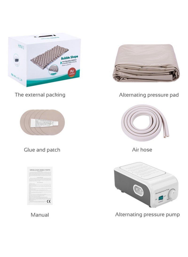 Aikanbo Premium Alternating Air Pressure Mattress Pad for Medical or Standard Bed Sore and Ulcer Relief Includes Ultra Quiet Pump Topper Fits Size Hospital  - Image 5
