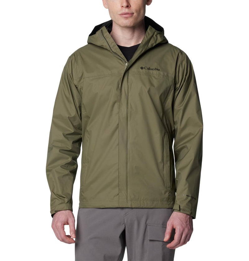 Columbia Men's Watertight II Waterproof Rain Jacket, Stone Green, Large - Image 1