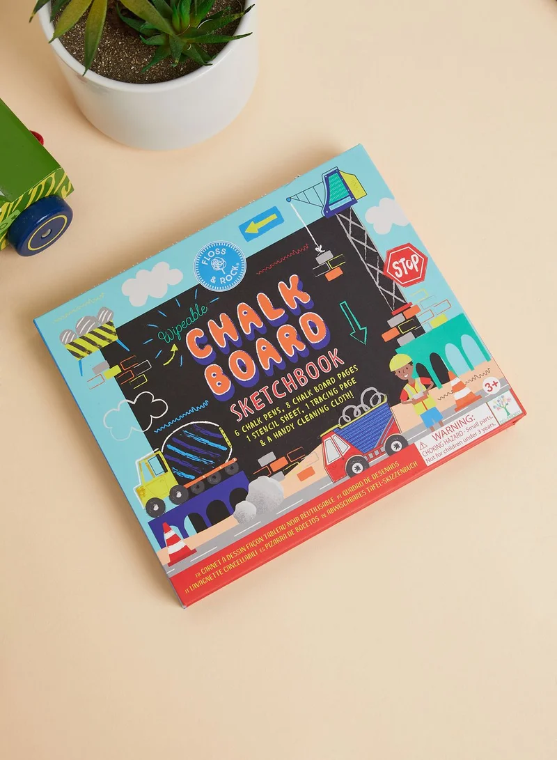 Floss & Rock Construction Chalkboard Sketchbook *New*