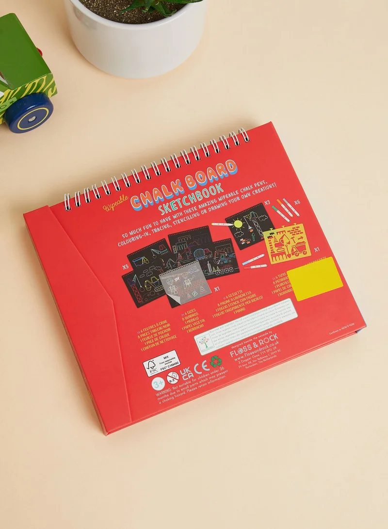 Floss & Rock Construction Chalkboard Sketchbook *New*