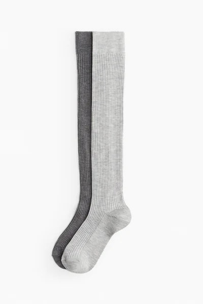 H&M 2-Pack Knee-High Socks