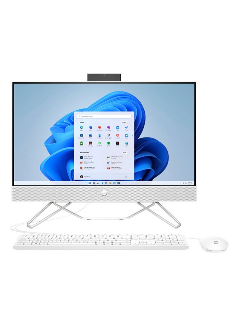 HP All -In-OneÂ 27-CB1010NH Desktop With 27-Inch Display, Core-i7-1255U Processor/32GB RAM/1TB SSD/Windows 11 Pro/Intel Iris Xe Graphics English/Arabic English/Arabic White - Image 1