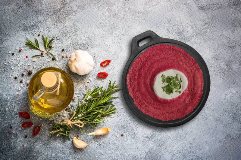 PRAGANIYA Cast Iron Dosa Tawa (10 Inch) Black,Pre-Seasoned - Image 4