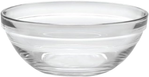 Duralex Lys clear Stackable Bowl Diameter  5 12 Height  2 14 Capacity 16 78 oz  50 cl pack of 6 - Image 1
