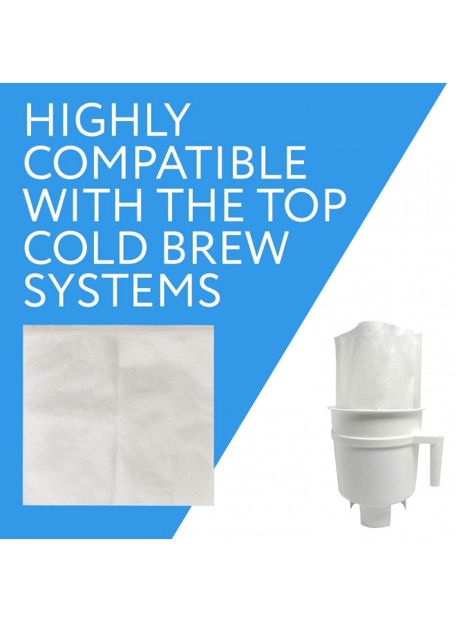 IMPRESA Impresa 30 Pack Cold Brew Paper Filter Bags Compatible Replacement for Toddy(R)® & OXO BREW - Home Cold Brew System Filter Bag - 11.25'' x 13'' - Quick Drain - Durable for Cold Drip Coffee  - Image 1