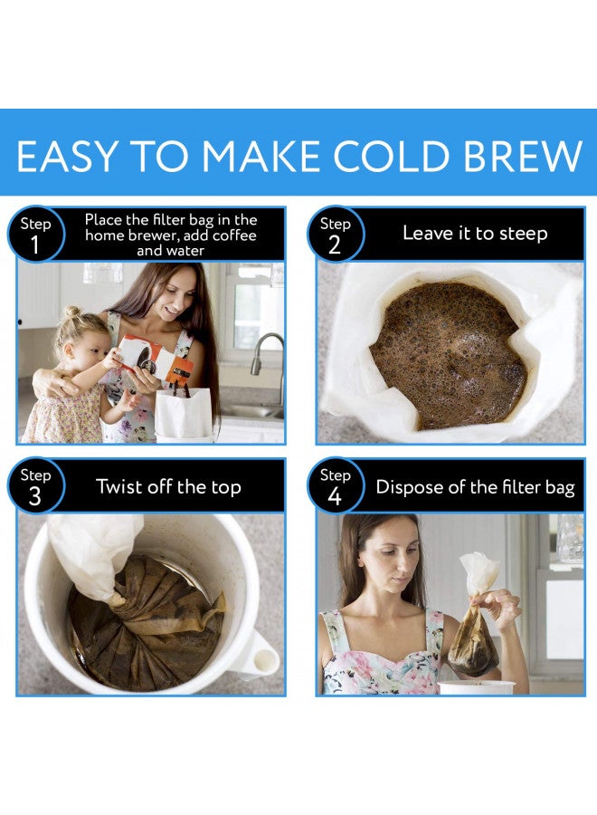 IMPRESA Impresa 30 Pack Cold Brew Paper Filter Bags Compatible Replacement for Toddy(R)® & OXO BREW - Home Cold Brew System Filter Bag - 11.25'' x 13'' - Quick Drain - Durable for Cold Drip Coffee  - Image 3