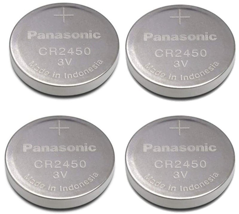 Panasonic Cr2450 Cr 2450 Lithium 3V Battery [ Pack Of 4 ] - Image 1
