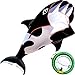 HENGDA KITE 3D Whales Kitewith 700 Feet Kite Reel Stringfor Kids and AdultsEasy to FlyThe Pictures are Beautiful in high DefinitionSuitable for Beginners Black - Image 3
