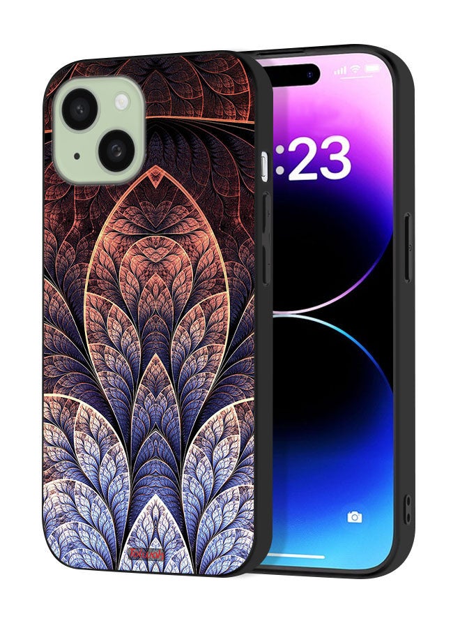 Tolwak Apple iPhone 15 Protective Case Cover Floral Fractal Abstract - Image 1