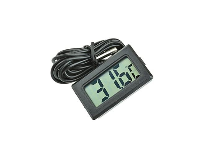 TECHTONICS LCD Electronic Fish Tank Water Detector Thermometer with Probe - Image 1
