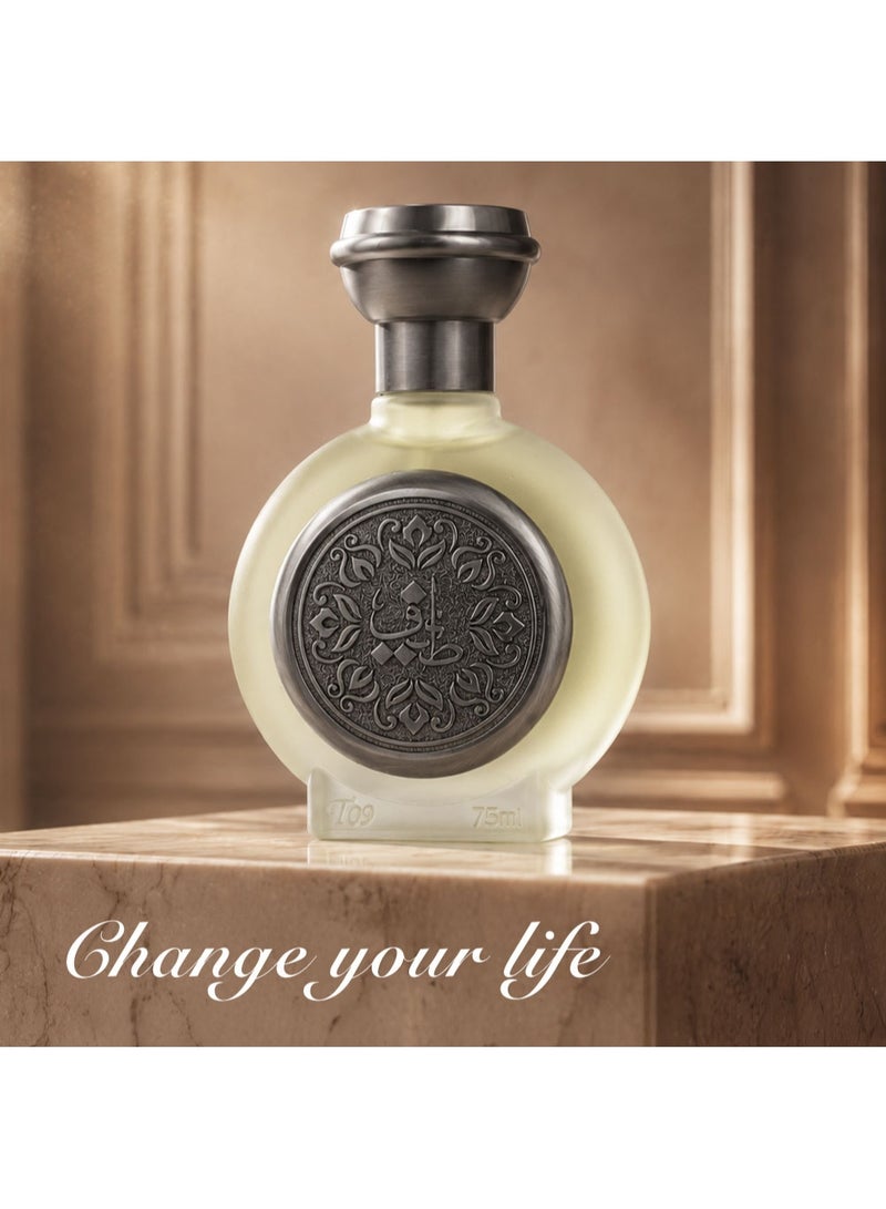 Taif Al Emarat TAIF 09 Eau de Parfum 75ml for Men, Long Lasting Floral Amber Fragrance with Citrus and Vanilla Notes - Image 4