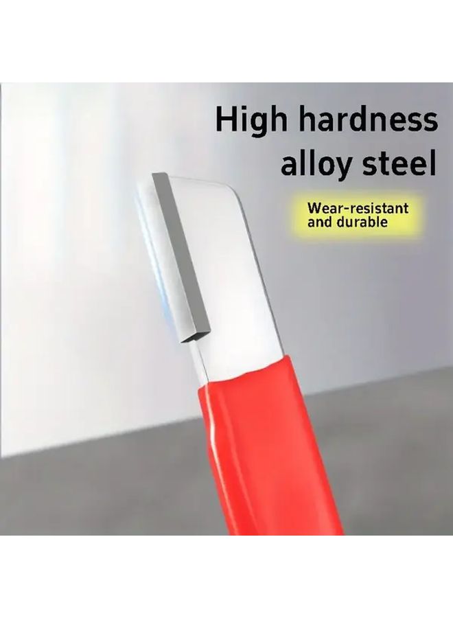 Red Shaped Blade Sharpening Stone for Scissors Knives Multifunctional No Slip Handle Gardening Kitchen Tool 1 Piece - Image 5