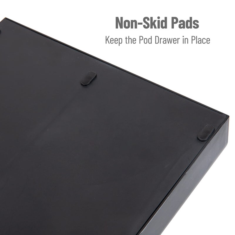 Mind Reader Single Serve Pod Organizer, 2 Drawers, 24 Pod Capacity, Keurig Mini Compatible, Black - Image 4