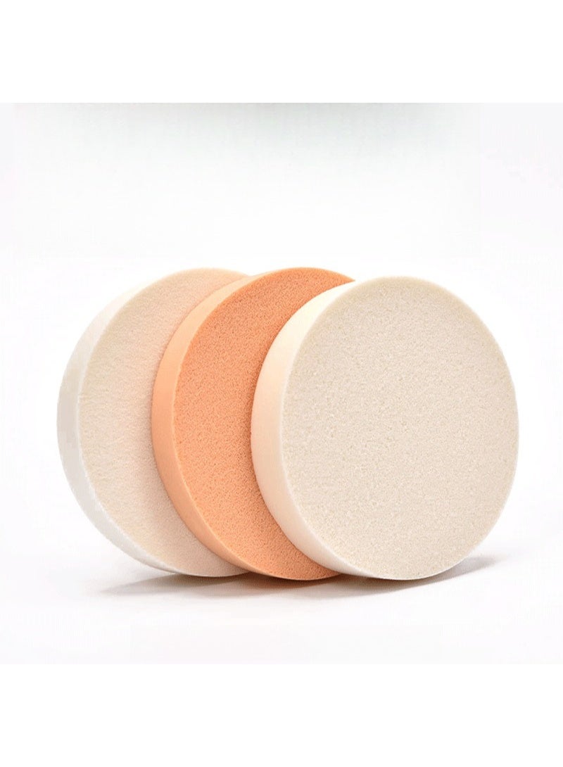 Ucanbe 5pcs Large Round Latex Makeup Sponge Puff – Dual Use for Wet & Dry Application, Ideal for BB Cream & Loose Powder - Image 5