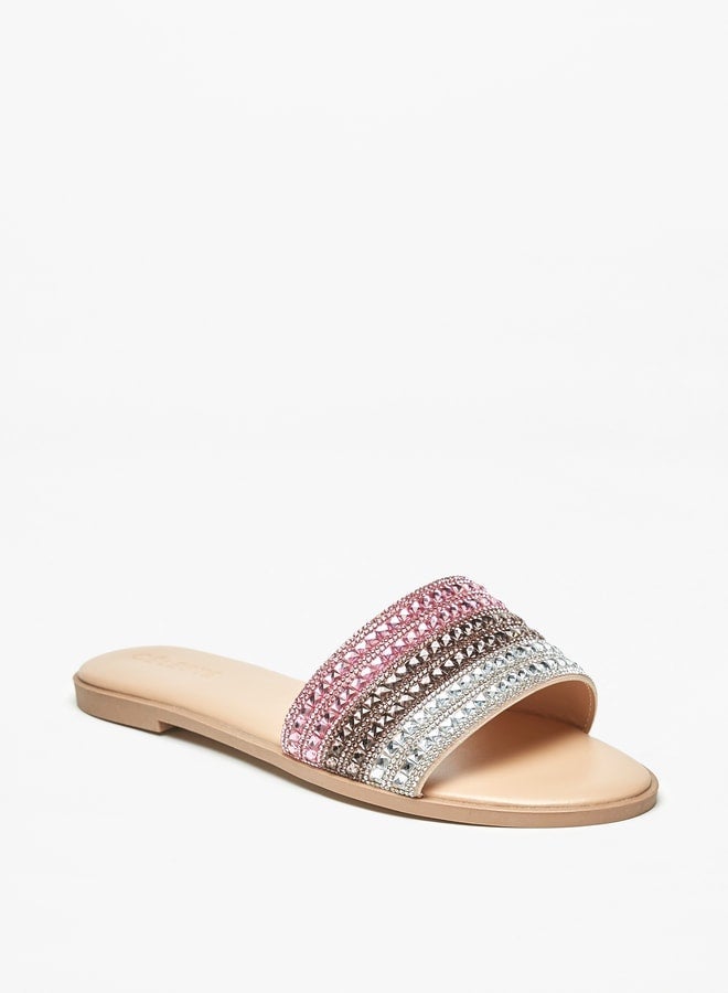 Celeste WomenS Embellished SlipOn Flat Sandals - Image 3