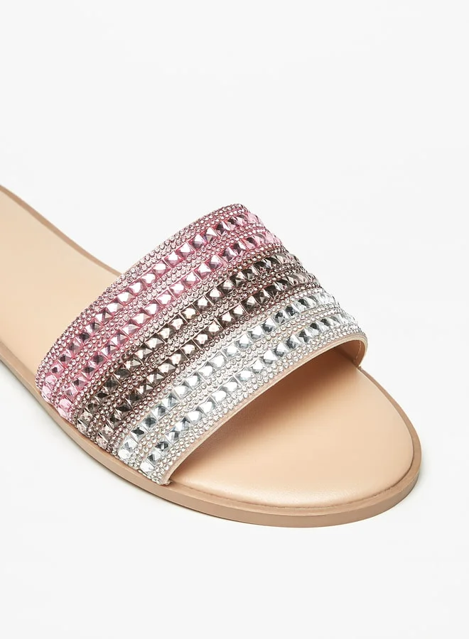 سيليست WomenS Embellished SlipOn Flat Sandals