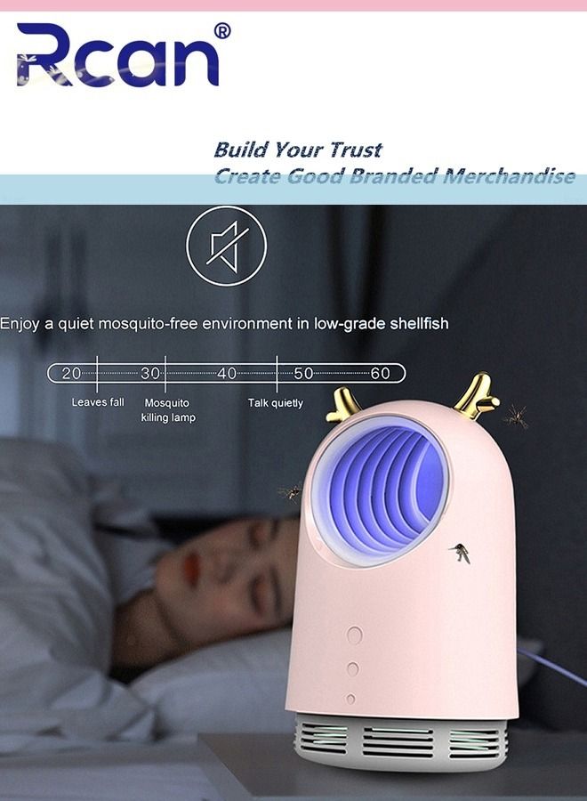 Rcan USB Plug-In LED Ultraviolet Mosquito Killer Lamp Indoor Outdoor Floor Standing Waterproof Insect Trap Rechargeable Ultra Quiet Suction Fan Mosquito Repeller Suitable for Home Terrace Garden Camping  - Image 1