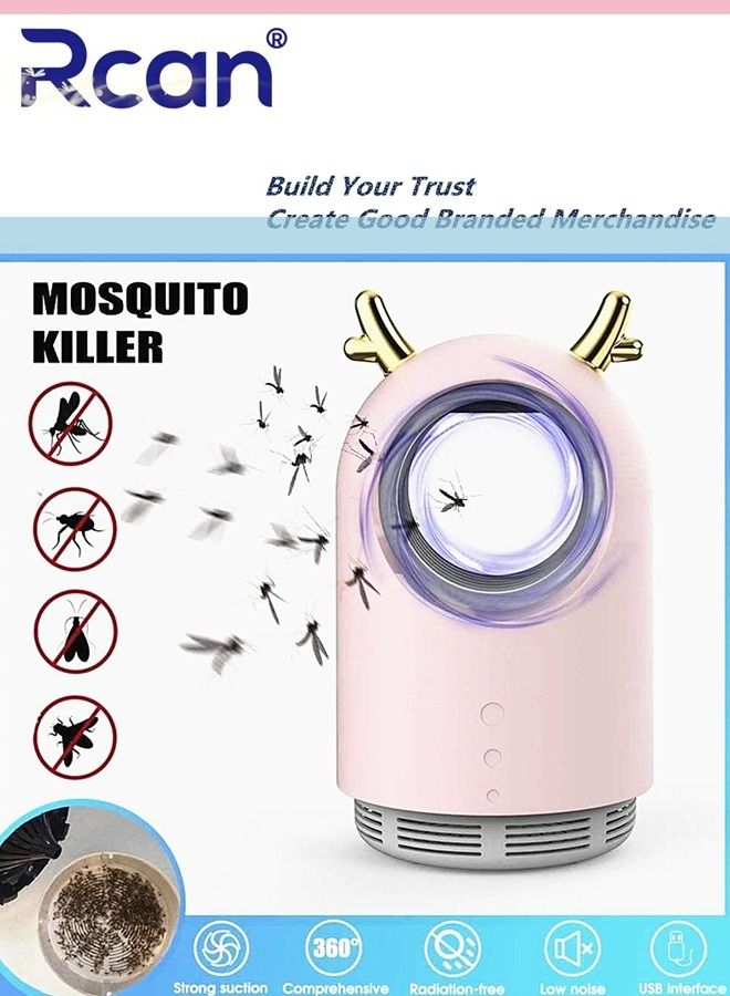 Rcan USB Plug-In LED Ultraviolet Mosquito Killer Lamp Indoor Outdoor Floor Standing Waterproof Insect Trap Rechargeable Ultra Quiet Suction Fan Mosquito Repeller Suitable for Home Terrace Garden Camping  - Image 3