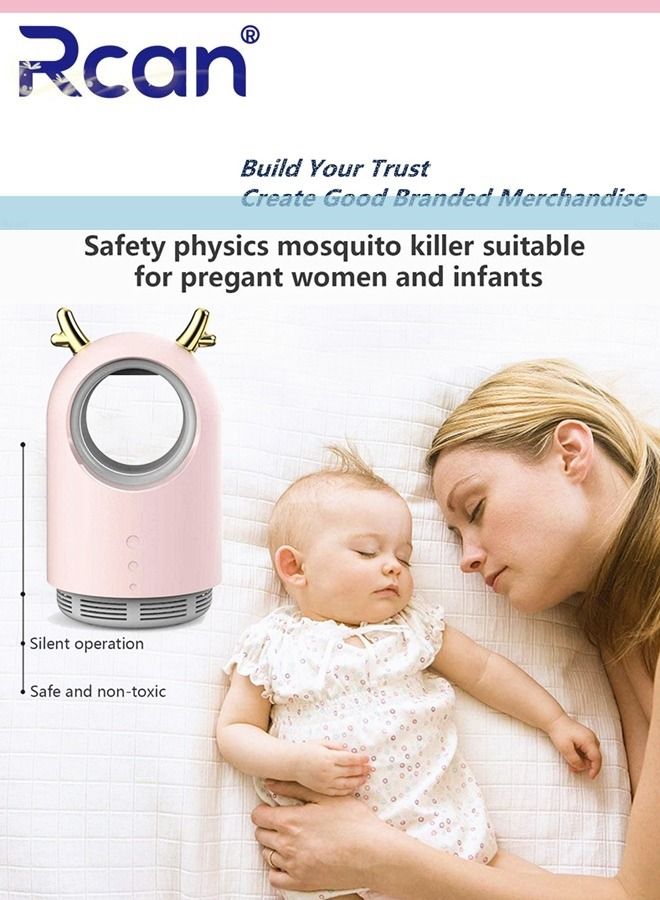 Rcan USB Plug-In LED Ultraviolet Mosquito Killer Lamp Indoor Outdoor Floor Standing Waterproof Insect Trap Rechargeable Ultra Quiet Suction Fan Mosquito Repeller Suitable for Home Terrace Garden Camping  - Image 4