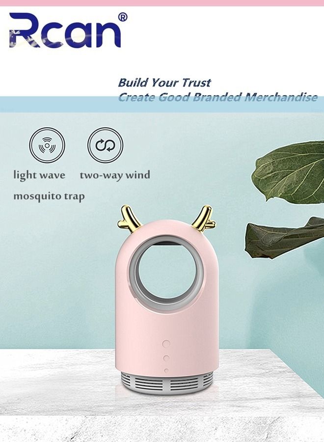Rcan USB Plug-In LED Ultraviolet Mosquito Killer Lamp Indoor Outdoor Floor Standing Waterproof Insect Trap Rechargeable Ultra Quiet Suction Fan Mosquito Repeller Suitable for Home Terrace Garden Camping  - Image 2