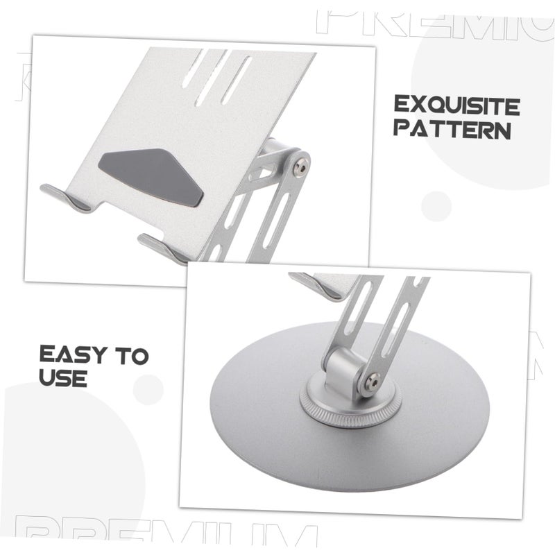 Rotating Aluminum Alloy Phone Stand Desk Tablet Holder Portable Bracket For Home Office - Image 4