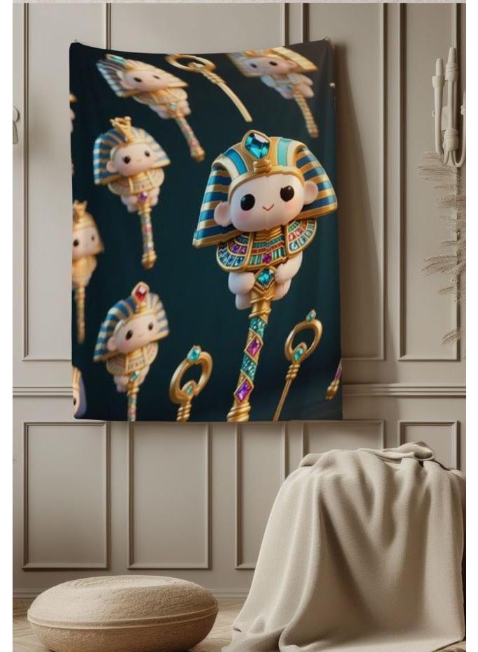 عام بطانية رقيقة من الفانيلا الكرتونية للأطفال أو الطلاب (دافئة ومريحة ومناسبة للنوم والألعاب) 100 سم * 150 سم - 395 - Image 4