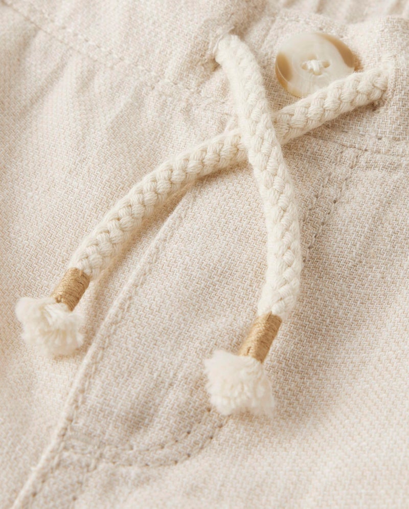 Gymboree,and Toddler Drawstring Linen Pants,Bisquit,6 - Image 4