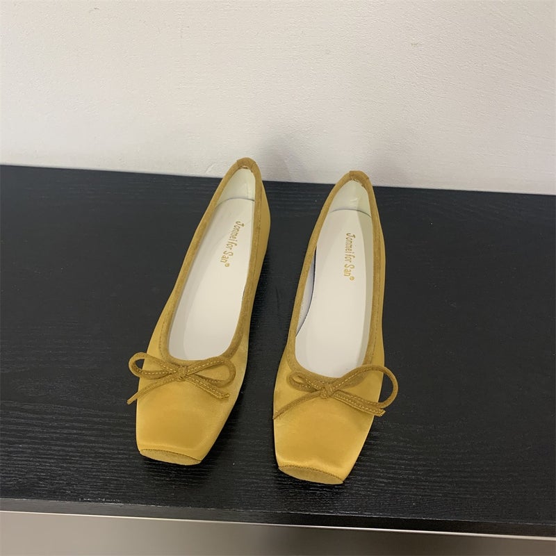 Women's Ballerina Flats with Inner Height Increase, Retro Style - Image 2