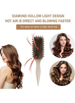 BUPY Bounce Curl Define Styling Brush,Curly Hair Brush, Wet Dry Detangler Hair Brush, The Essential Tool For Shaping And Styling Your Curls, Achieve Perfectly Defined Curl (Beige)  - Image 2