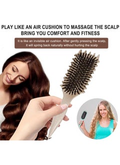 BUPY Bounce Curl Define Styling Brush,Curly Hair Brush, Wet Dry Detangler Hair Brush, The Essential Tool For Shaping And Styling Your Curls, Achieve Perfectly Defined Curl (Beige)  - Image 3