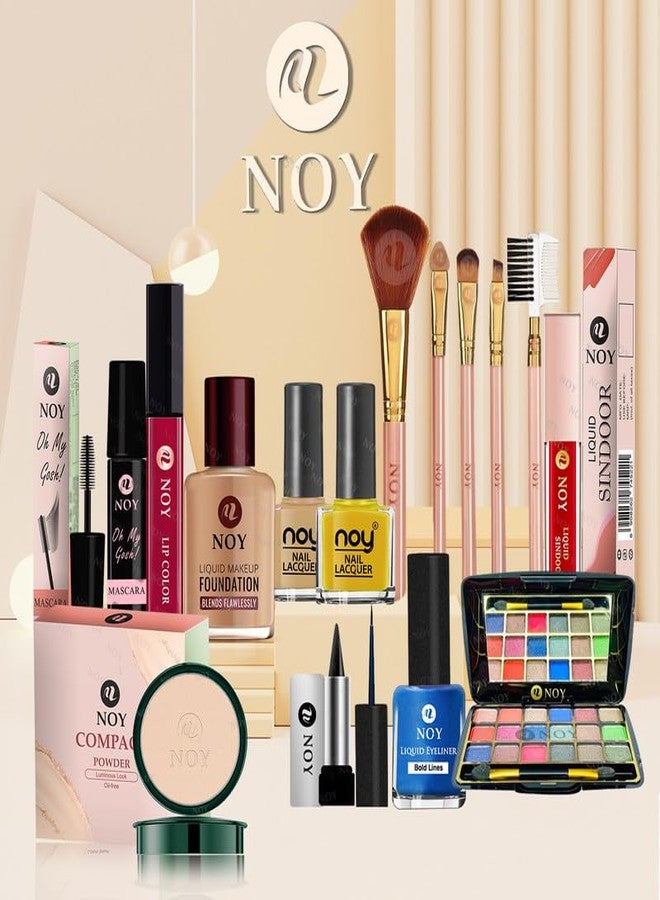 نوي مجموعة أدوات مكياج احترافية دقيقة من نوي، لتطبيقات احترافية، مكونات غنية - فيتامين هـ وصبغة عالية NY#179 (عبوة من 15 قطعة) - Image 1