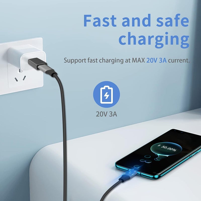 Tobo USB to USB C Adapter, USB C Female to USB 3.0 Male Adapter, 10GB USB A to USB Type-C 3.1 Gen2 Adapter Support PD Fast Charging and Data Transfer for Phone, Laptop, (TD-1032TC) - Image 4