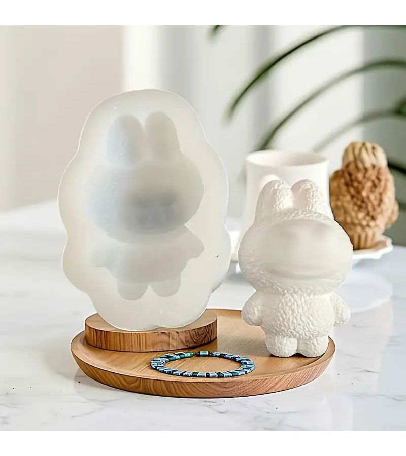 DIY 3D Bunny Monster Mold Lifelike Facial Features Flexible Design - Image 5